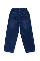 Girls Baggy Jeans | Dark Blue